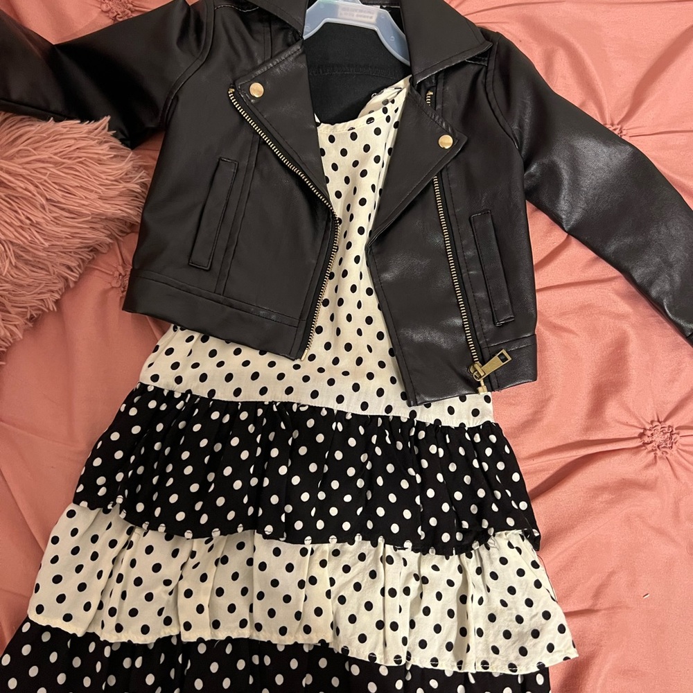 Girls set dress and jacket